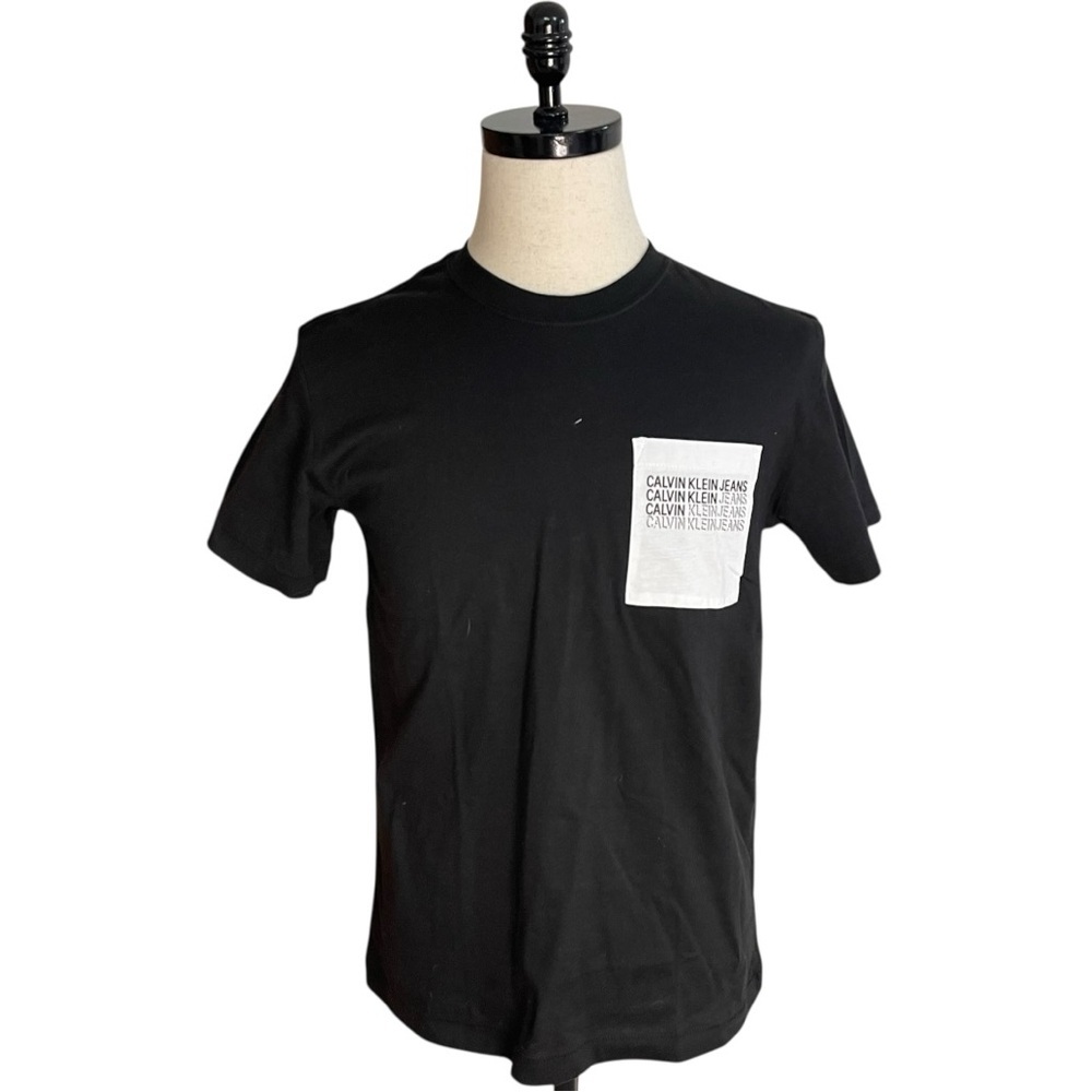 Calvin Klein Jeans Logo Pocket Tee Black
